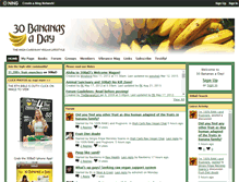 Tablet Screenshot of 30bananasaday.com